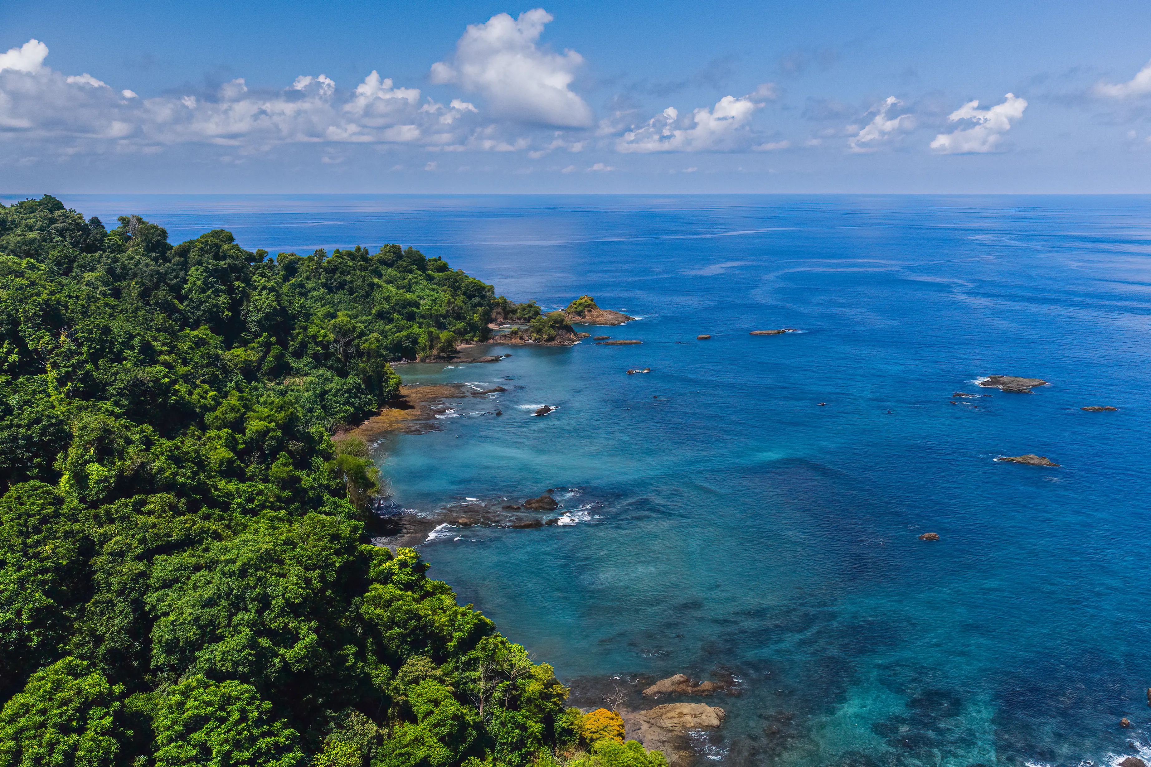 Ocean aereal view Costa Rica