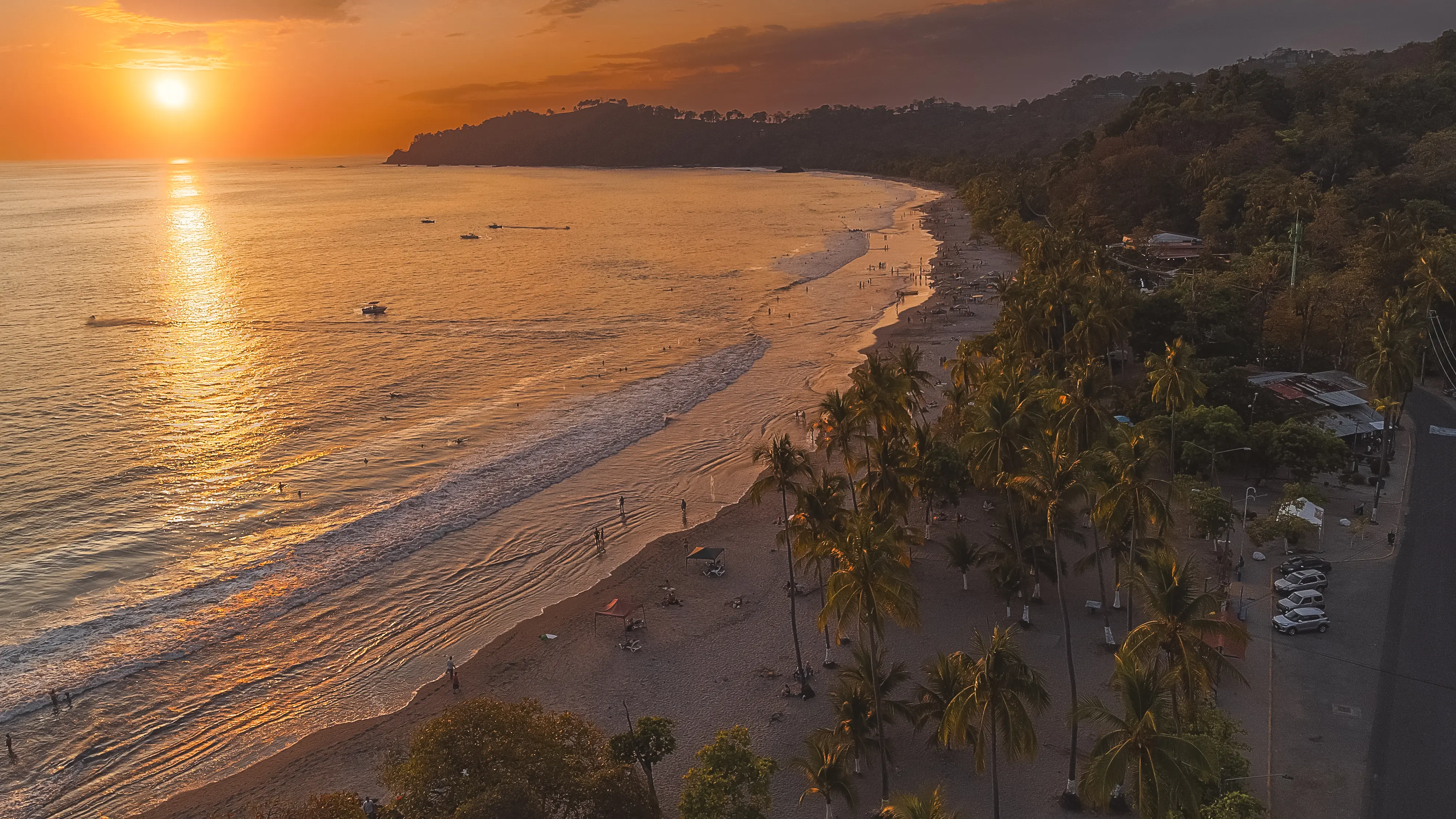 Sunset in Manuel Antonio beach Costa Rica