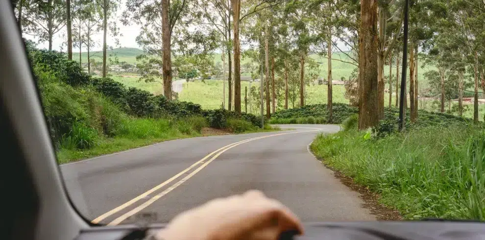 Driving on street Costa Rica