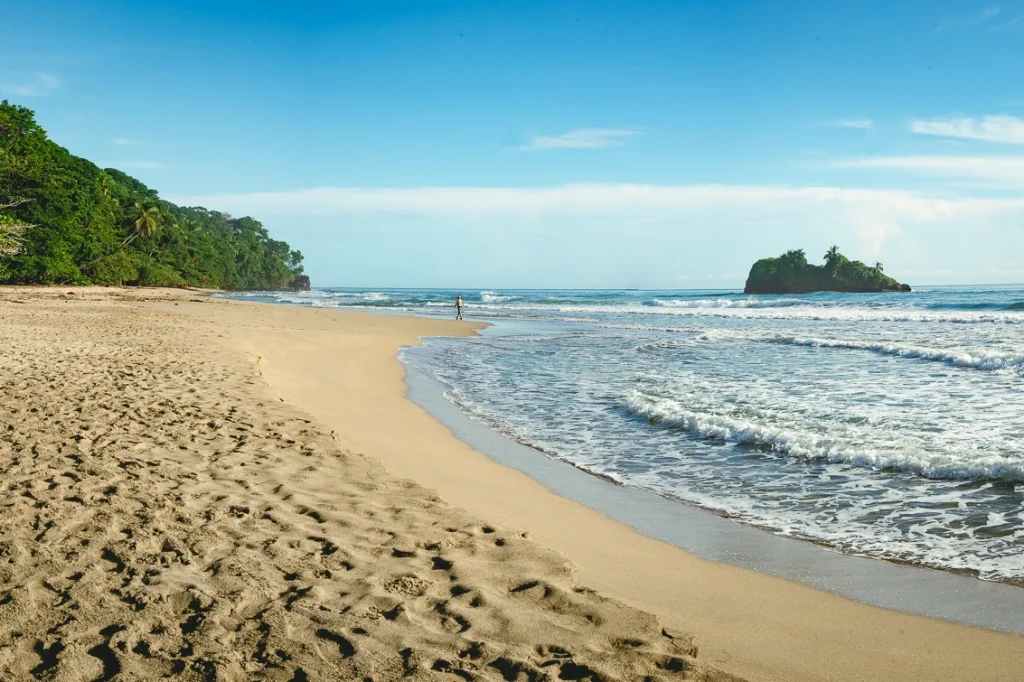 Pacific coast beach view Costa Rica