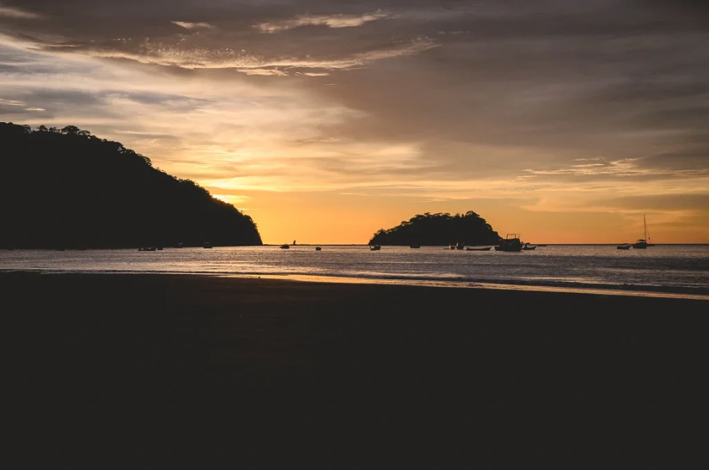 Sunset in Guanacaste beach Costa Rica