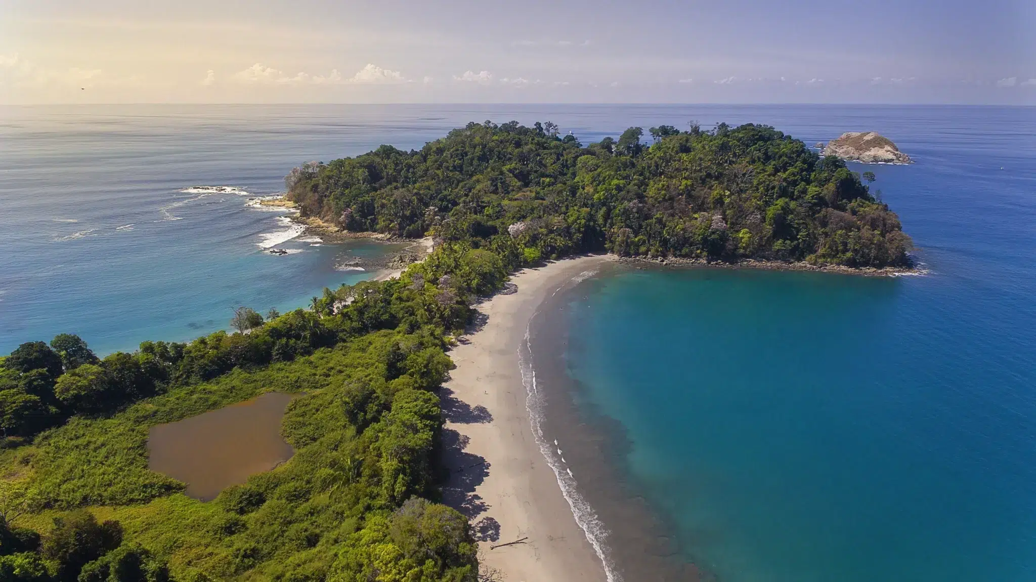 Manuel Antonio aerial beach Costa Rica